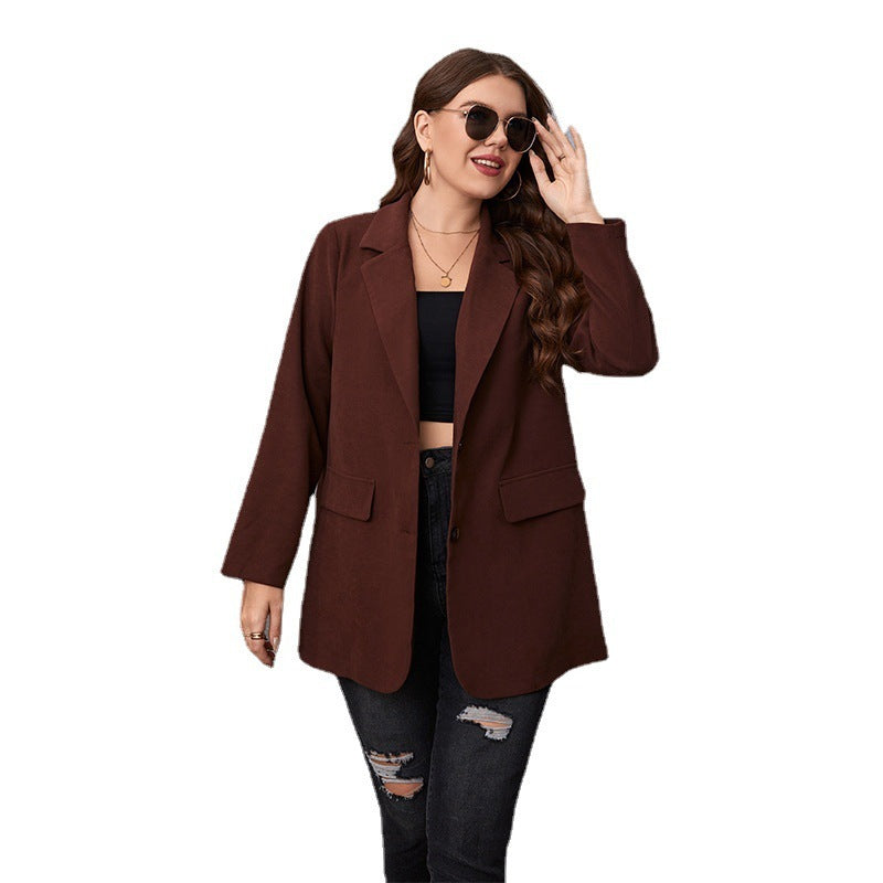 Manteau Femme Grande Taille Marron