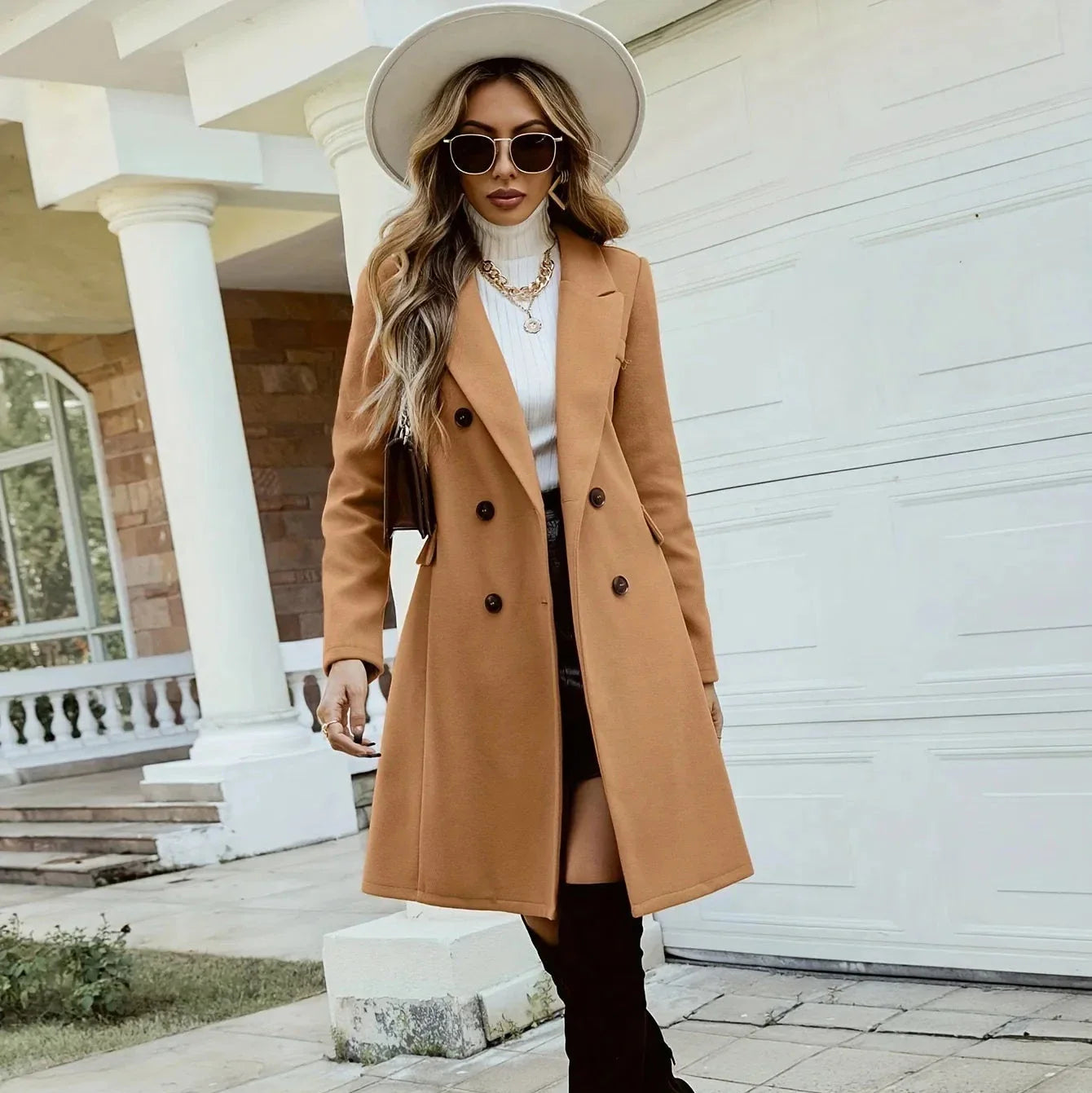Manteau Femme Lainage Chic