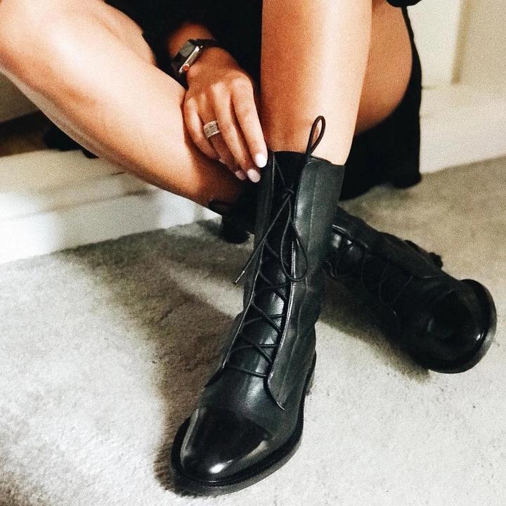 Bottines Cuir Végétal Femme