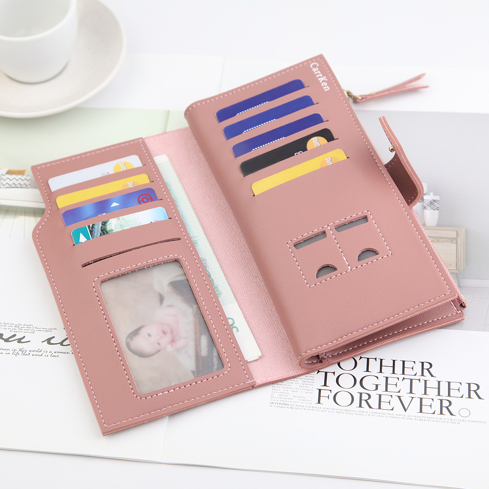 Portefeuille long zippé