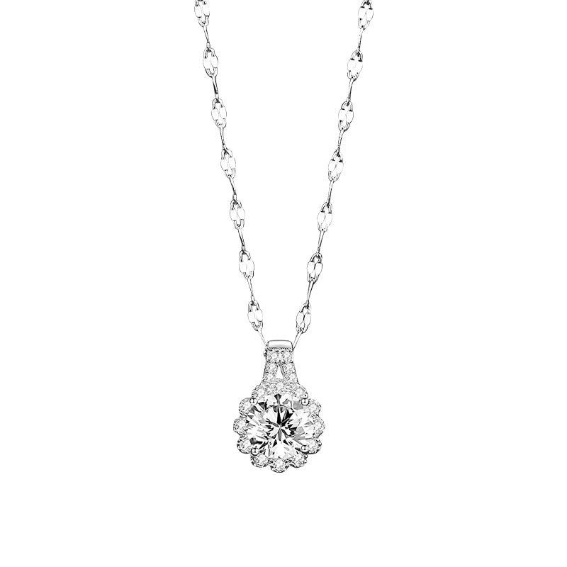 Collier Pendentif Tournesol Argent S925
