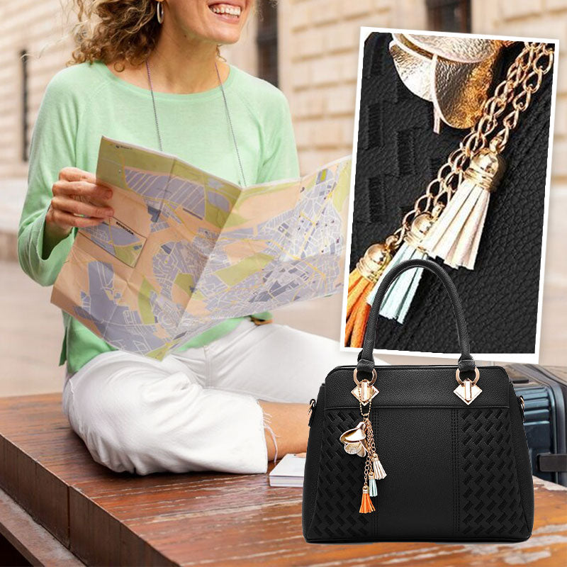 Sac à main tendance avec franges