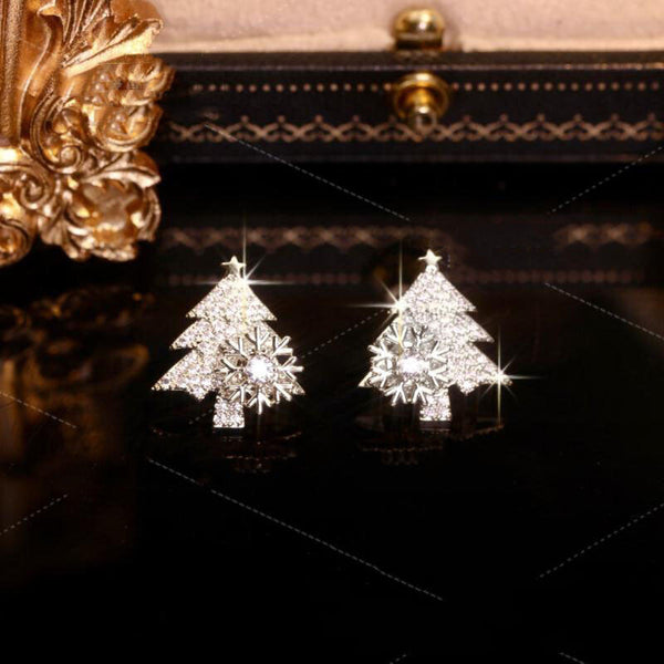 Boucles d'oreilles Noël scintillantes