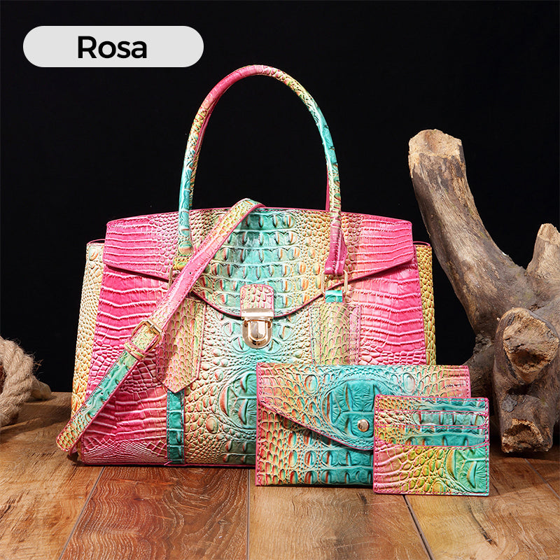 Sac bandoulière crocodile - 3 pcs