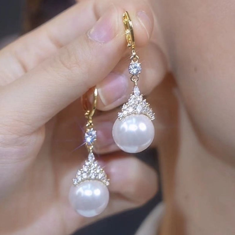 Boucles d'oreilles perles élégantes