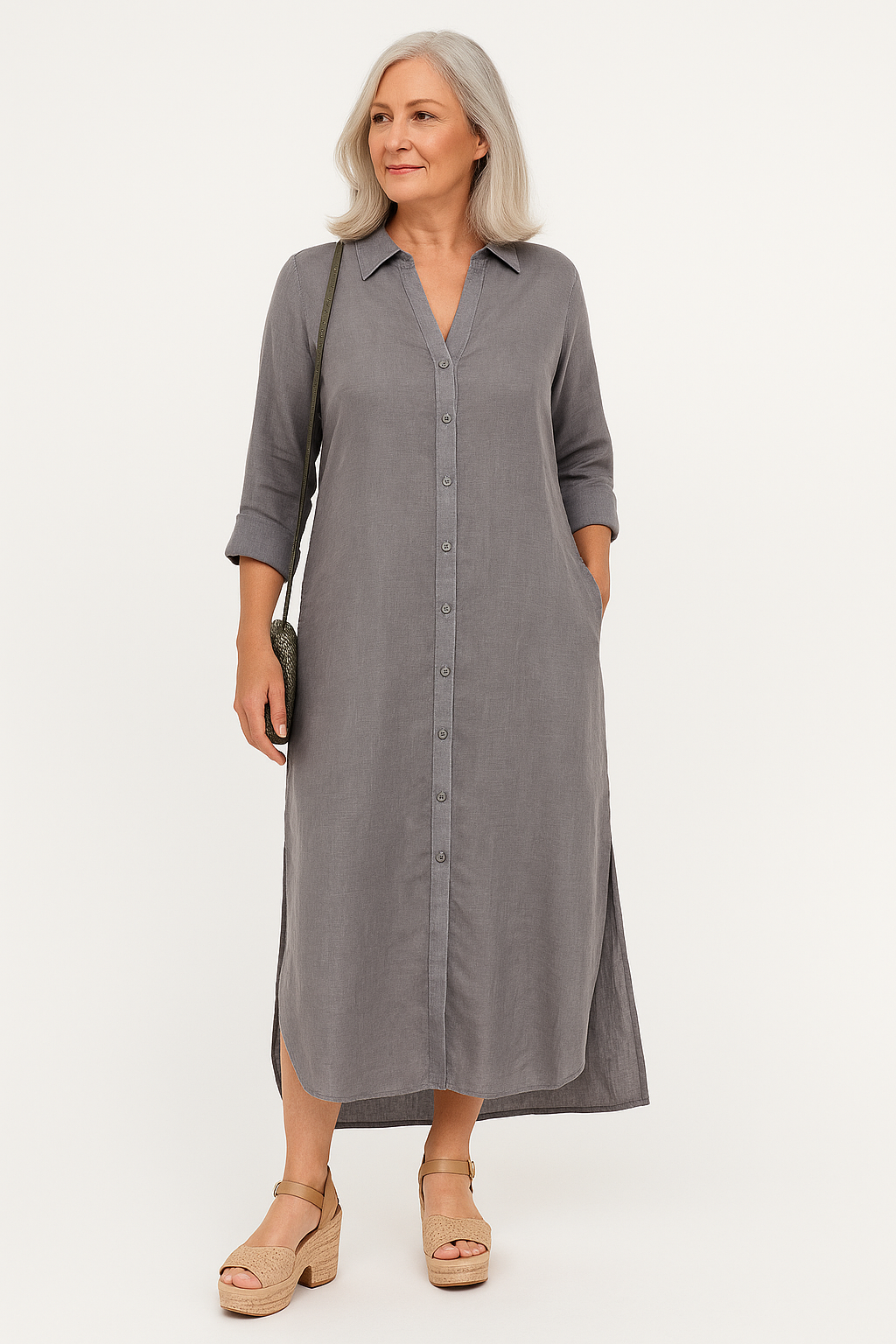 Robe Emma à col élégant
