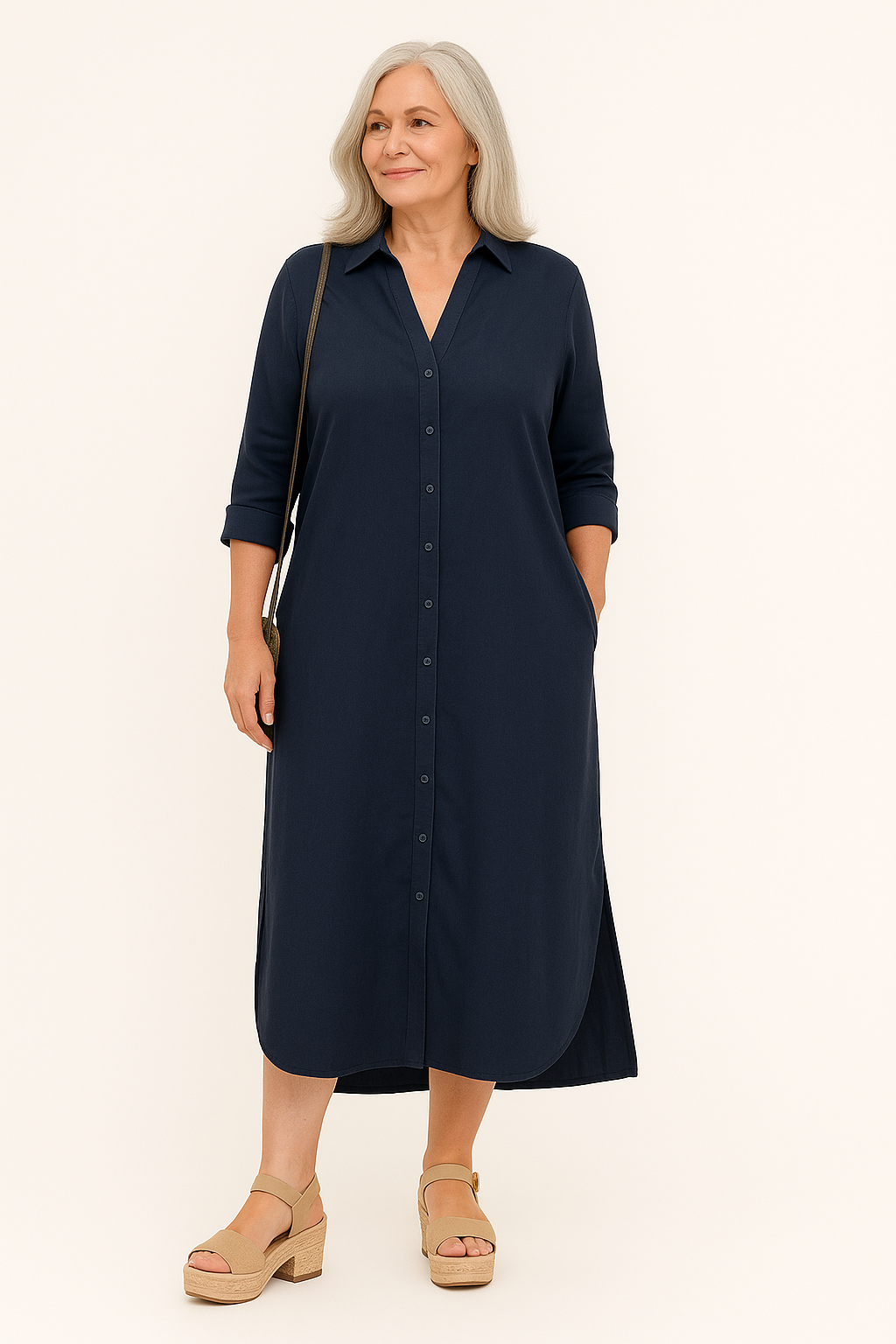 Robe Emma à col élégant