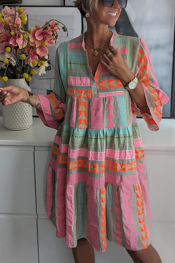 Robe Soline de printemps élégante et fluide