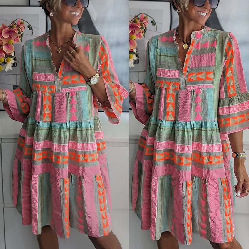 Robe Soline de printemps élégante et fluide