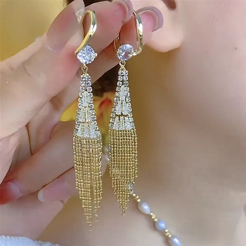 Boucles d'oreilles en zircon